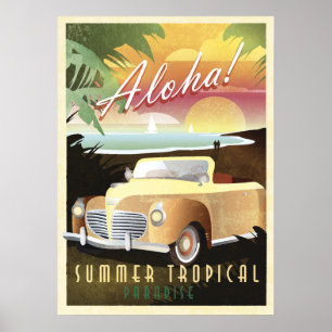 Poster Aloha! Summer Tropical Paradise