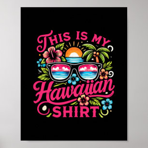 Poster Aloha Tropical Isto É o Meu Verão de Férias no Hav