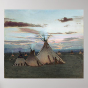 Poster Alojamentos da dança da sociedade brava do cão