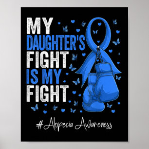 Poster Alopecia da Filha Azul de Fita