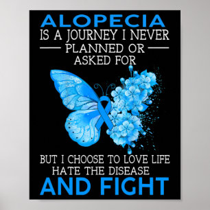 Poster Alopecia É Uma Viagem Que Nunca Planejei Borboleta