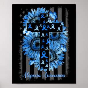 Poster Alopecia Sensibilização Bandeira Americana de Gira
