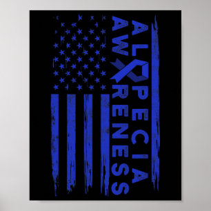 Poster Alopecia Sensibilização Cabelo Perda Guerreiro Sup