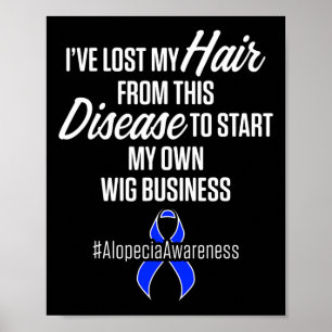 Poster Alopecia Sensibilização Sobrevivência do Wig Guerr