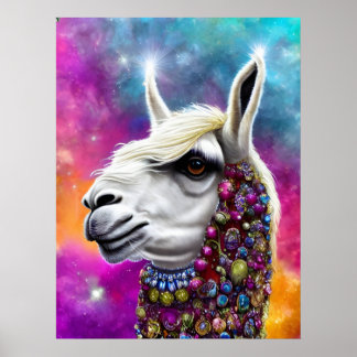 Poster Alpaca Colorida