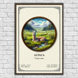 Poster Alpaca Zoology Series