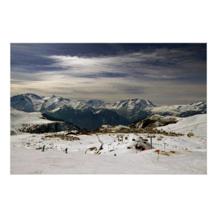 Pôster Alpe d'Huez Vaujany - Alpes Franceses