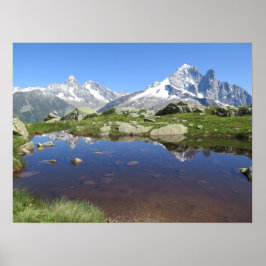 Poster Alpes Franceses Chamonix