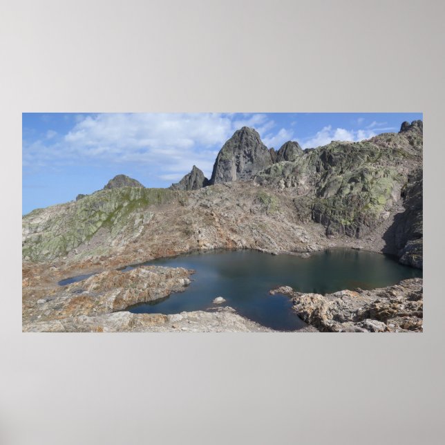 Poster Alpes Franceses do Lac Noir (Frente)