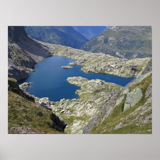 Poster Alpes Franceses Lac Cornu (Frente)