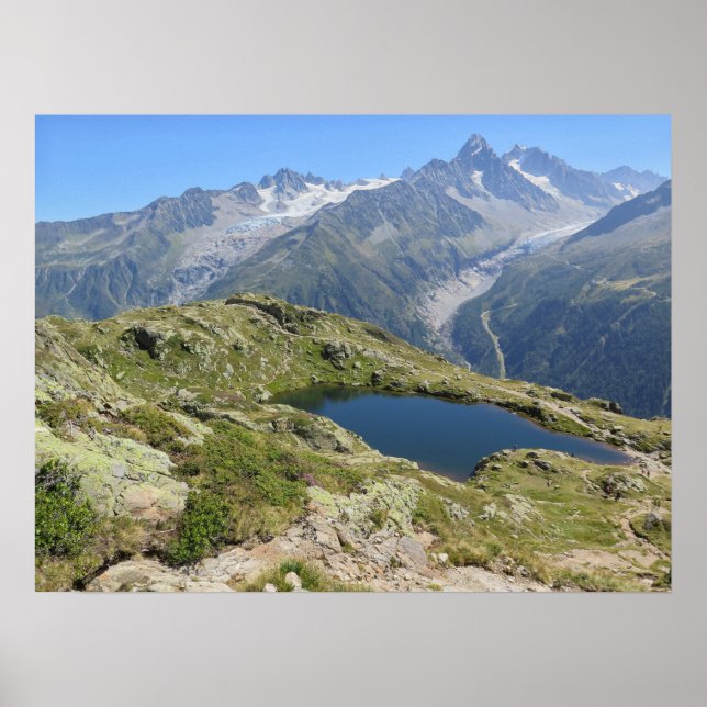 Poster Alpes Franceses Lac de Cheserys (Frente)