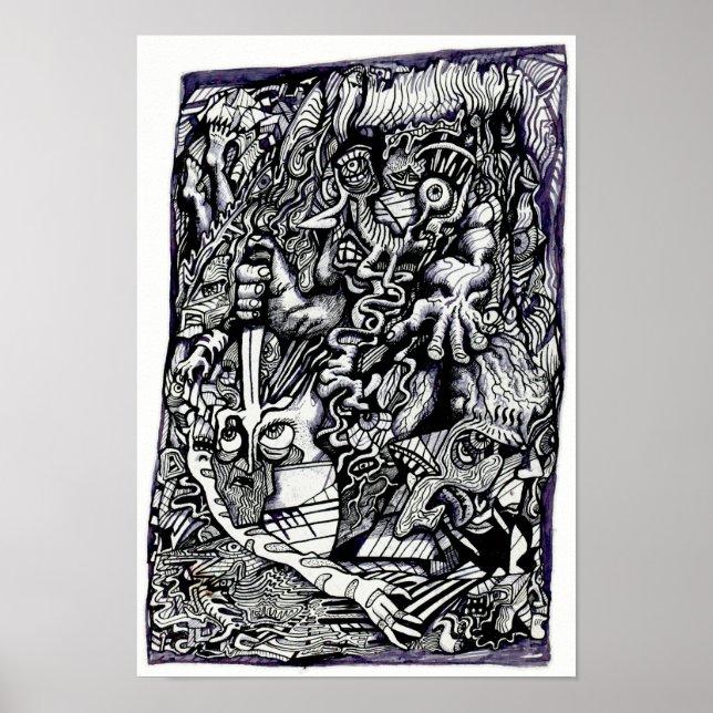 Poster Alpha Warrior, por Brian Benson (Frente)