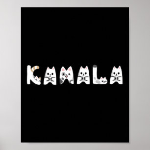 Poster Alphabet Cat Letting Alphabet Cat Lady Support Har