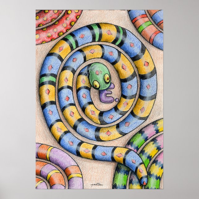 Poster Alphabet Cobra de Denis Gaston Art (Frente)