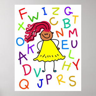 Pôster Alphabet Girl