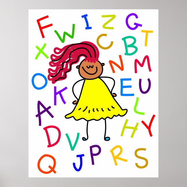Pôster Alphabet Girl (Frente)