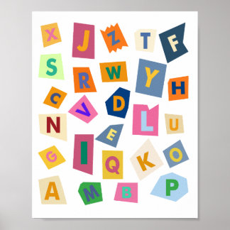 Poster Alphabet Wall Art For Your Kid(s) Room. 