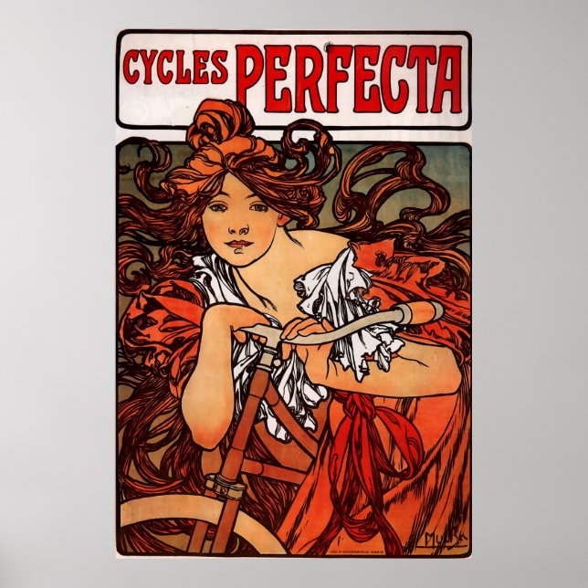 Pôster Alphons Mucha Cycle Perfecta (Frente)
