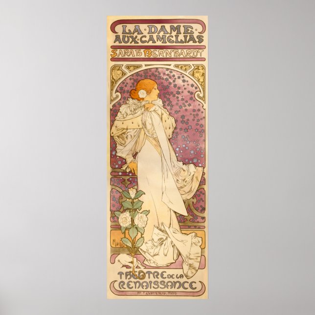 Poster Alphons Mucha La Dame Aux Camelias (Frente)