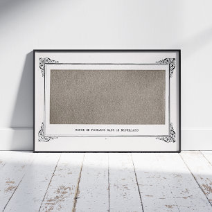 Poster Alphonse Allais, April Fools, Cinza Art, Abstrato