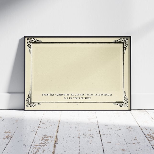 Poster Alphonse Allais, April Fools, White, Abstrato Art (Criador carregado)