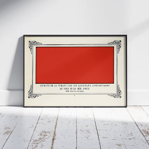Poster Alphonse Allais, Dia das Mentiras, Vermelho, Arte