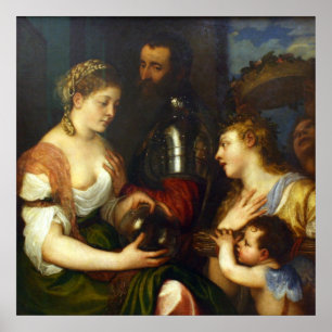 Poster Alphonse de Alvalos, Marquês del Vasto - Titiano