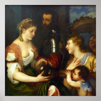 Poster Alphonse de Alvalos, Marquês del Vasto - Titiano