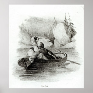 Pôster Alphonse de Lamartine e Elvire