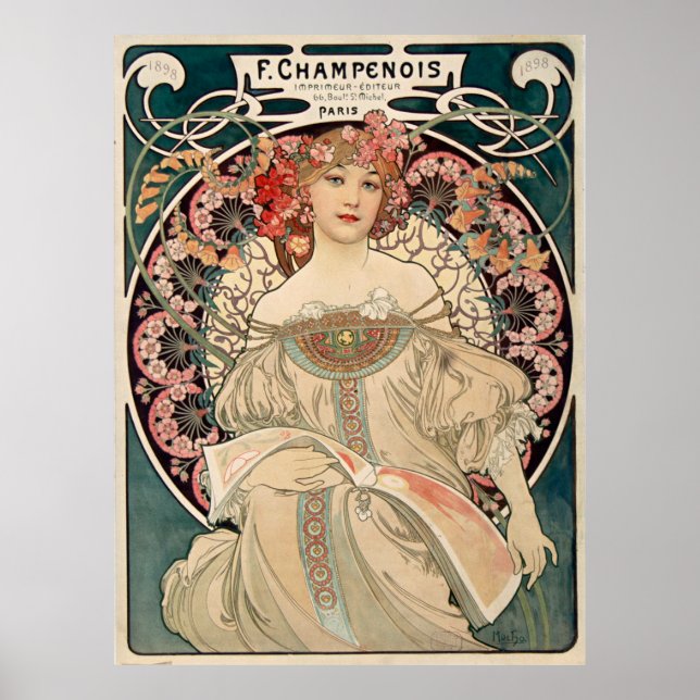 Poster Alphonse Mucha (Frente)
