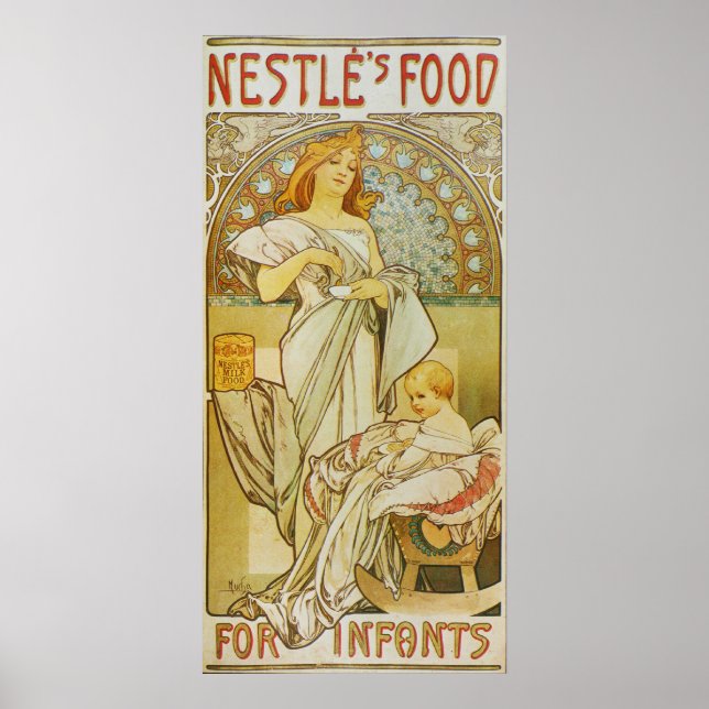 Poster Alphonse Mucha.Advertising Poster, 1898 (Frente)