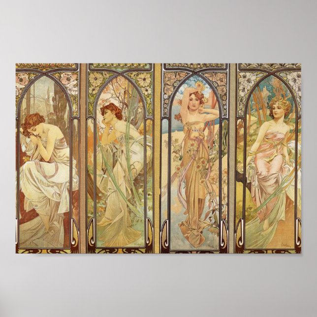 Poster Alphonse Mucha - Art Nouveau Master (Frente)
