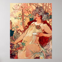 Alphonse Mucha, As Estações, Outono (1896)