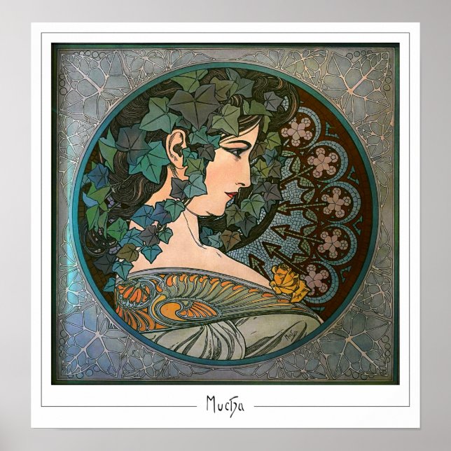 Poster Alphonse Mucha Cartaz Zedign Art #370 (Frente)
