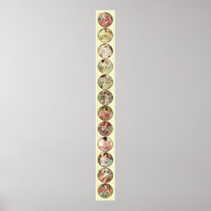 Pôster Alphonse Mucha Doze Meses Do Ano