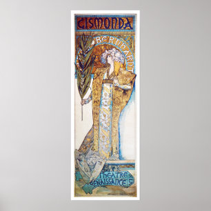 Pôster Alphonse Mucha. Gismonda, 1894