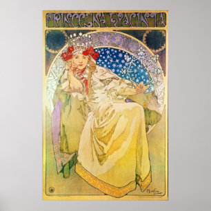 Pôster Alphonse Mucha Goddese