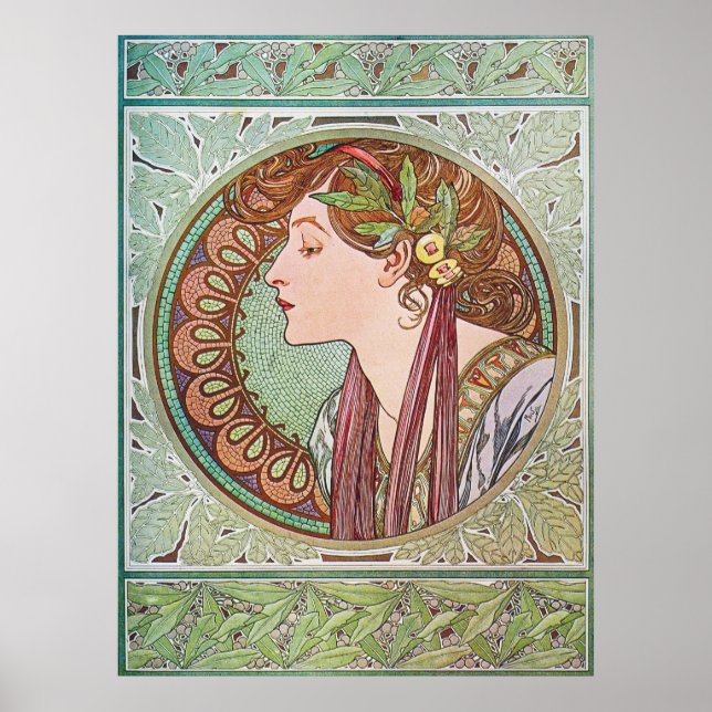 Poster Alphonse Mucha Goddess Art (Frente)