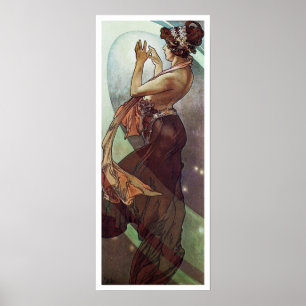 Pôster Alphonse Mucha. L 'Etoile Polaire/Pólo Estrela,