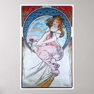 Poster Alphonse Mucha. La Peinture/Painting, 1898