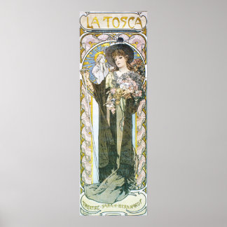 Pôster Alphonse Mucha. La Tosca, 1899