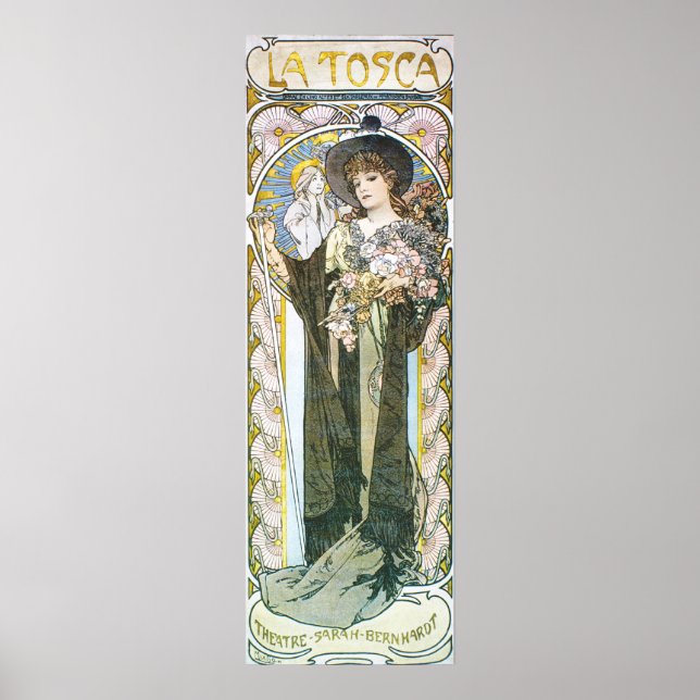 Pôster Alphonse Mucha. La Tosca, 1899 (Frente)