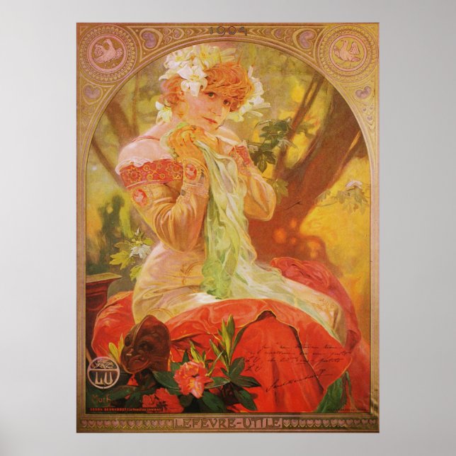 Pôster Alphonse Mucha LeFevre Utile (Frente)