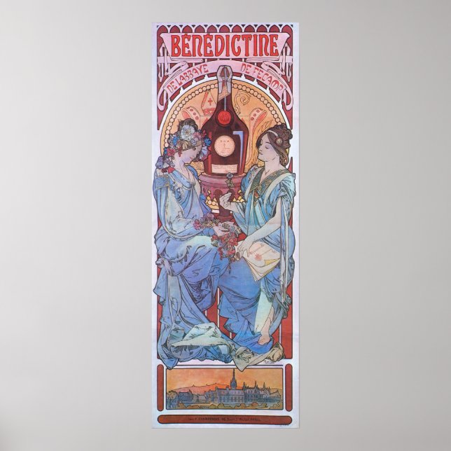 Pôster Alphonse Mucha. Lorenzaccio, 1896 (Frente)