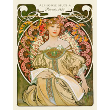 Alphonse Mucha Rêverie DaydreC0879 Art Nouveau