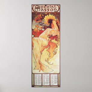 Pôster Alphonse Mucha Sunflower