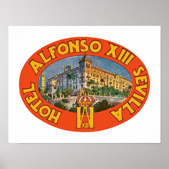 Pôster AlphonsoXIII Sevilha (Frente)