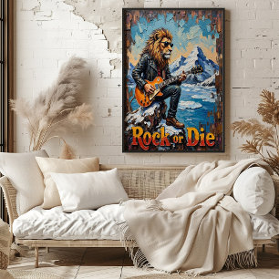 Poster Alpine Shred: Rugido de Leão na Montanha