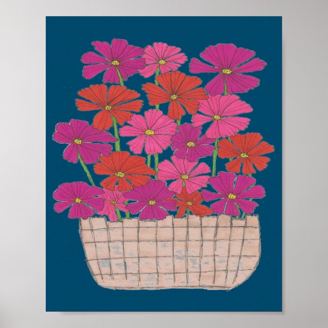 Poster Alqueire de Cosmos Brilhantes (Frente)
