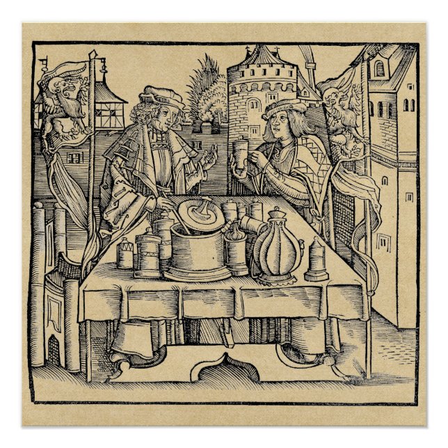 Pôster Alquimista Real no Castelo Perfeito (Frente)